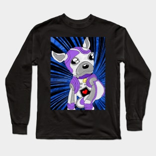 Robot French bulldog Long Sleeve T-Shirt